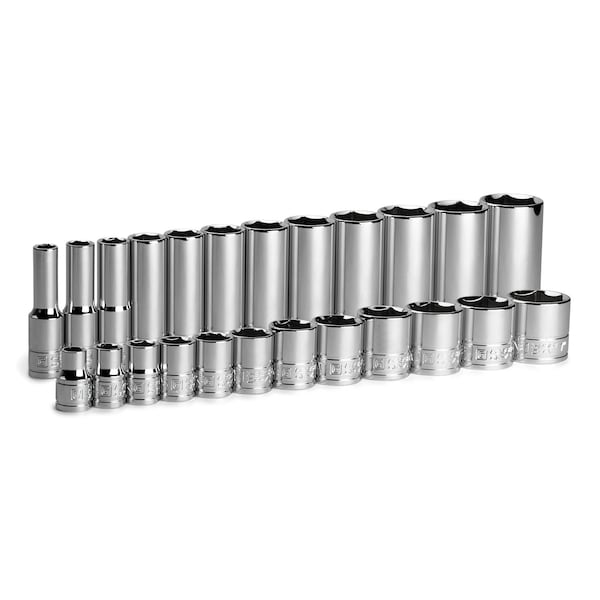 3/8" Drive Socket Set, 24 pcs